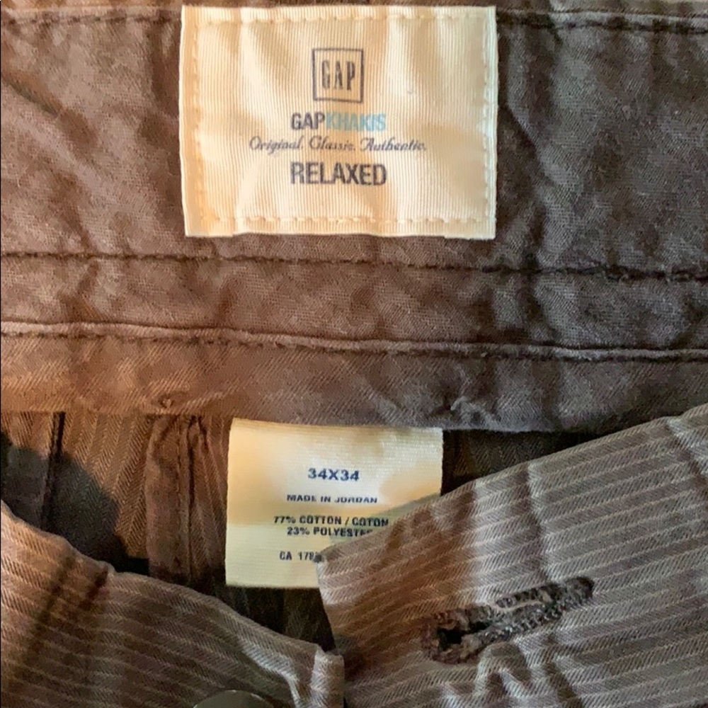 Gap Khakis, 34x34 Relaxed Fit